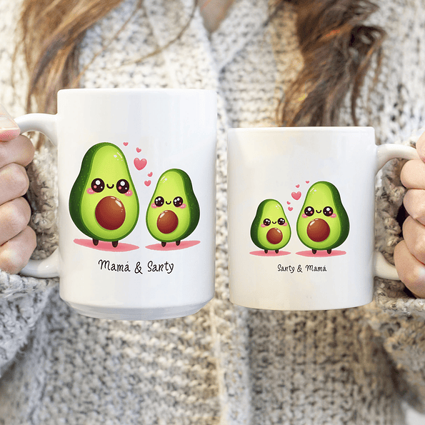Tazas Madre e Hijo – Set de 2 Tazas de 15oz y 11oz | Perfectas para Regalo 1
