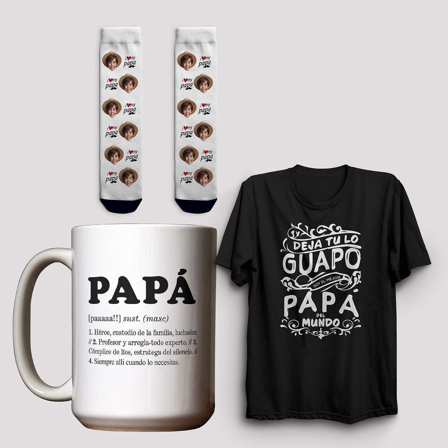 Pack Para Papa | Tazón Polera Calcetines 1