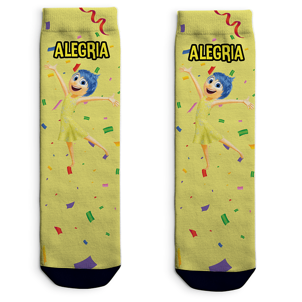 Calcetines de 'Intensamente' - Diseños de Furia, Alegría, Disgusto, Ansiedad y Tristeza 🧦✨ 4