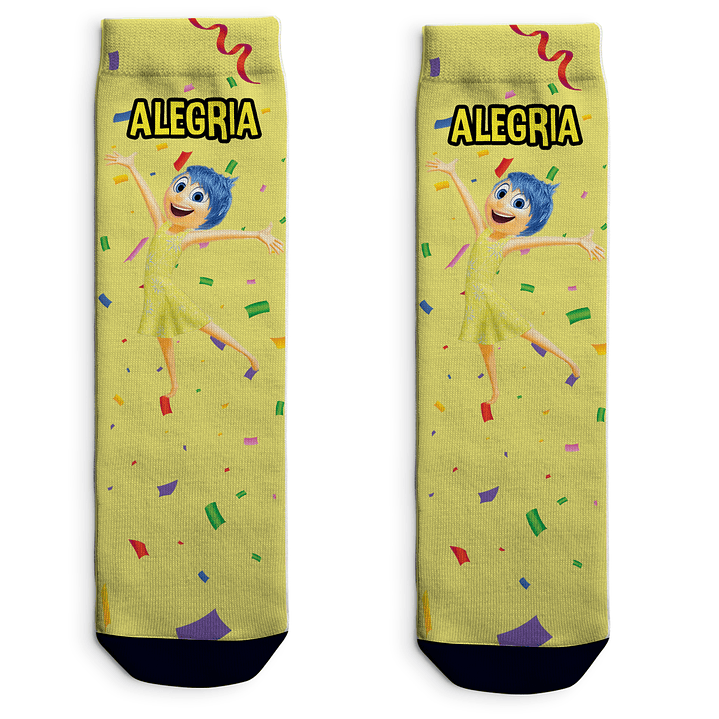 Calcetines de 'Intensamente' - Diseños de Furia, Alegría, Disgusto, Ansiedad y Tristeza 🧦✨ 4