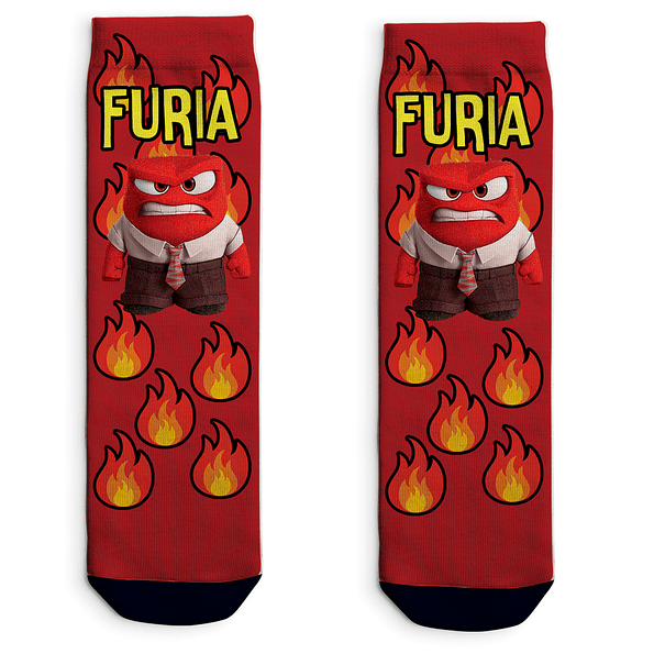 Calcetines de 'Intensamente' - Diseños de Furia, Alegría, Disgusto, Ansiedad y Tristeza 🧦✨ 2