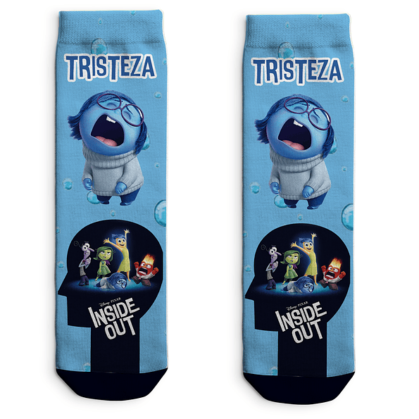 Calcetines de 'Intensamente' - Diseños de Furia, Alegría, Disgusto, Ansiedad y Tristeza 🧦✨ 6