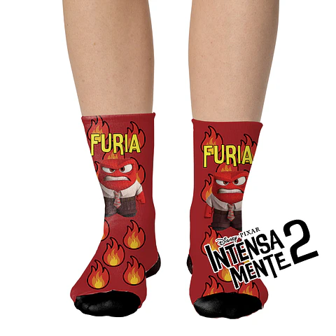 Calcetines de 'Intensamente' - Diseños de Furia, Alegría, Disgusto, Ansiedad y Tristeza 🧦✨