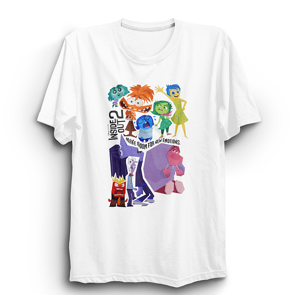 Polera Oficial de Intensamente 2 con Todos los Personajes Principales y Nuevos | Edición Limitada 5