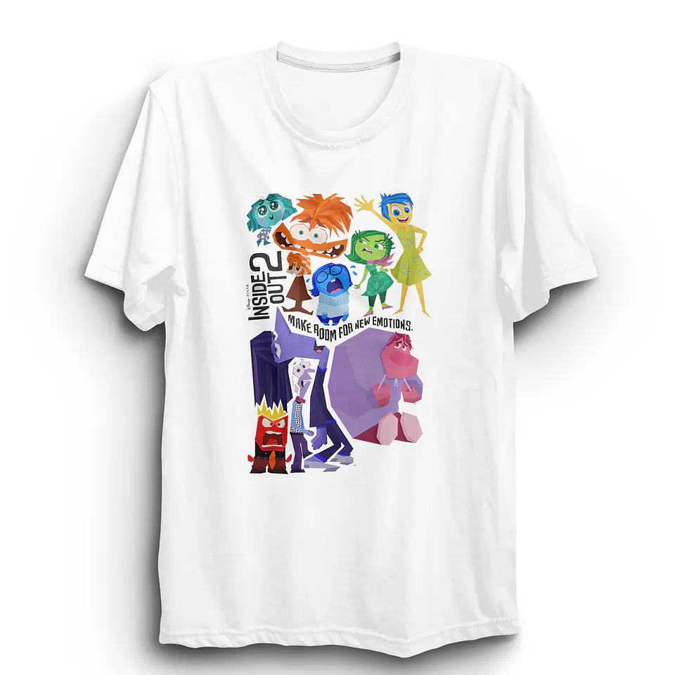 Polera Oficial de Intensamente 2 con Todos los Personajes Principales y Nuevos | Edición Limitada 5