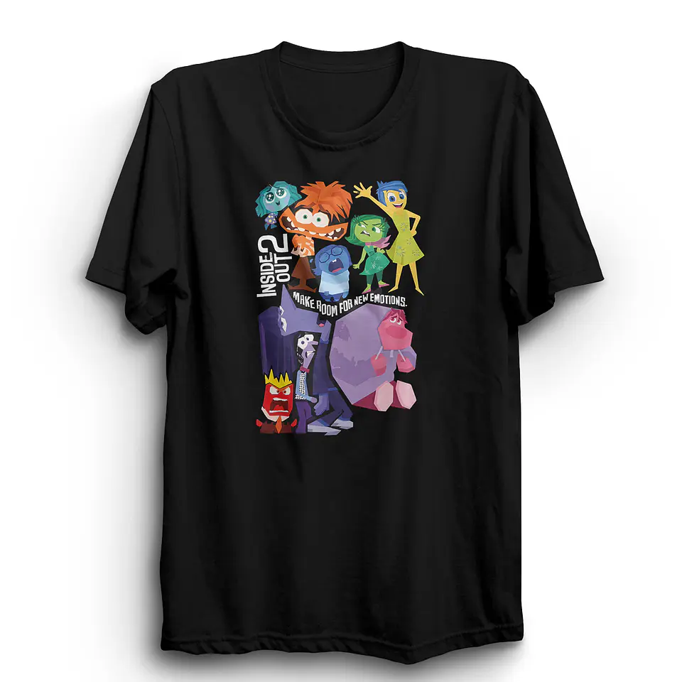 Polera Oficial de Intensamente 2 con Todos los Personajes Principales y Nuevos | Edición Limitada 6