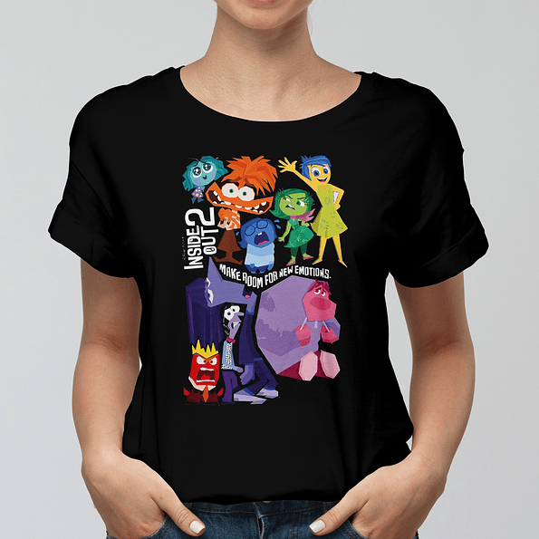 Polera Oficial de Intensamente 2 con Todos los Personajes Principales y Nuevos | Edición Limitada 1