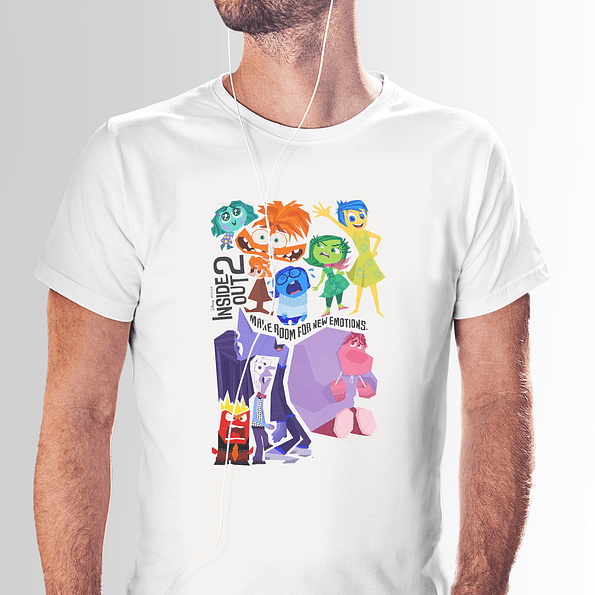 Polera Oficial de Intensamente 2 con Todos los Personajes Principales y Nuevos | Edición Limitada 4