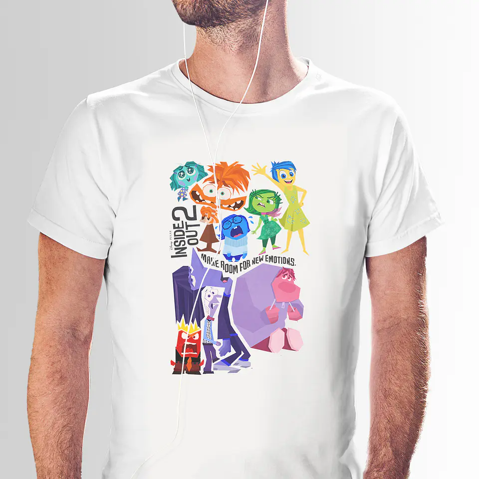 Polera Oficial de Intensamente 2 con Todos los Personajes Principales y Nuevos | Edición Limitada 4