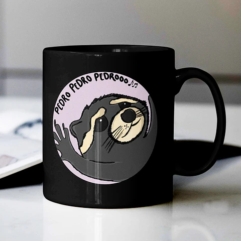 Taza Meme Viral del Mapache con Canción "Pedro" | Divertida y Original