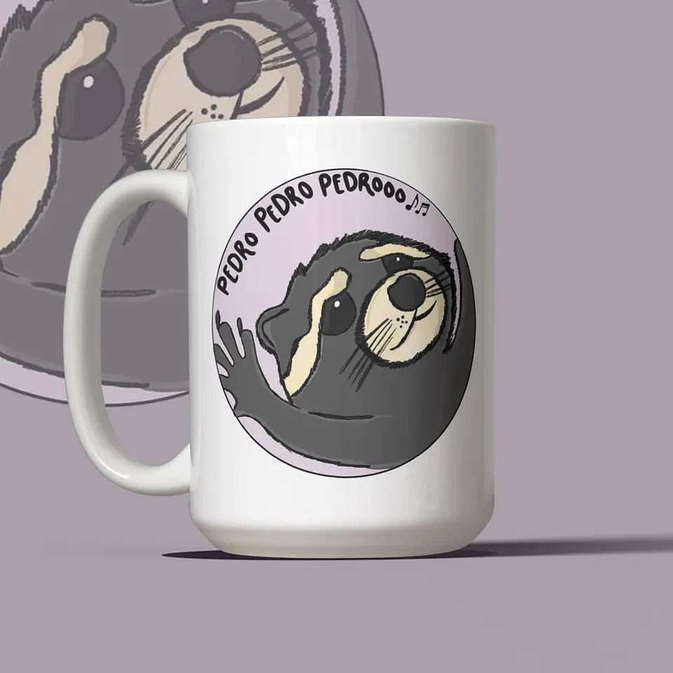 Taza Meme Viral del Mapache con Canción 