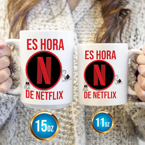 Tazón "Es Hora de Netflix" - Para los Verdaderos Amantes del Streaming
