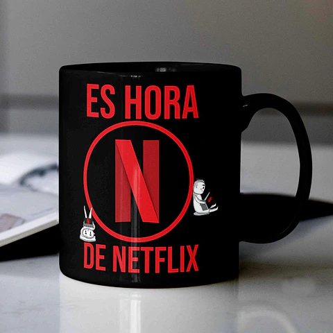 Tazón "Es Hora de Netflix" - Para los Verdaderos Amantes del Streaming