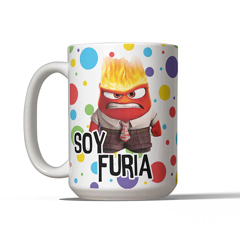 Tazón "Soy Furia" de Intensamente 2 - ¡Desata tu Energía!