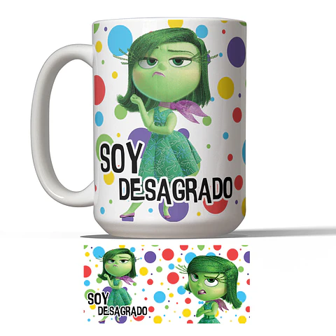 Tazón "Soy Desagrado" de Intensamente 2 - ¡Expresa tu Autenticidad!