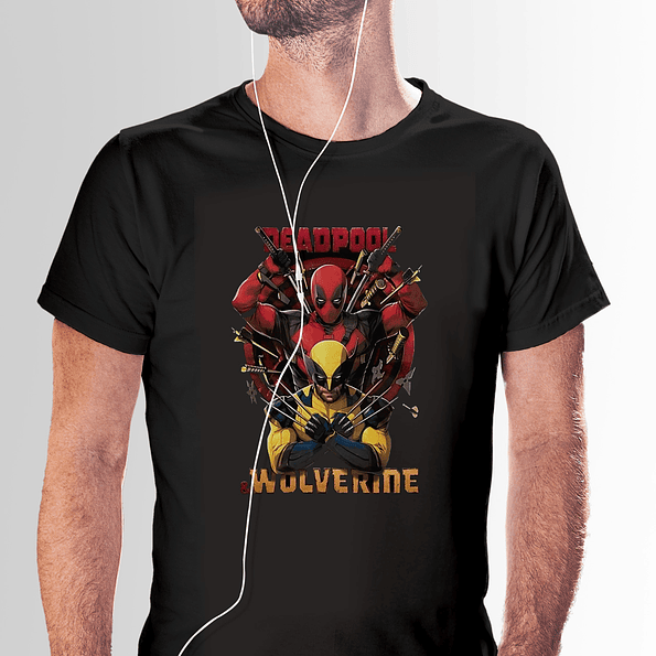 Polera Deadpool y Wolverine - ¡Cine Marvel! 2