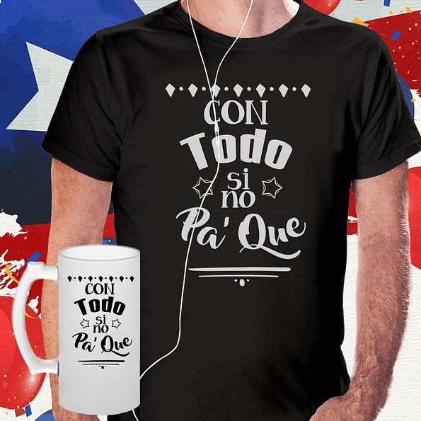 Pack Fiestas Patrias: Poleras y Shoopero 🇨🇱 -18 de Sep Con todo si no pa que 1