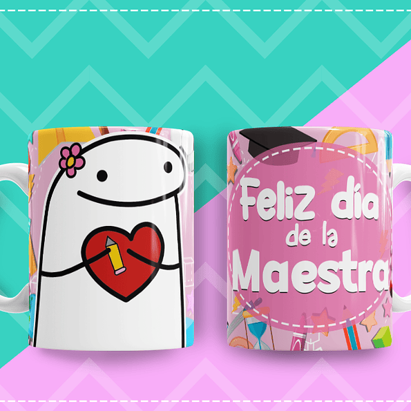 Tazón Feliz Dia de la Maestra Flork | Regalo perfecto para reconocer maestras día especial  1