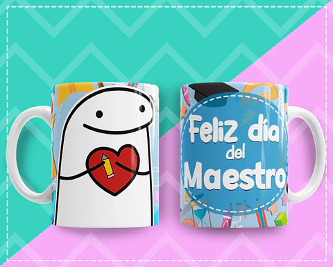Tazón Feliz Dia del Maestro Flork | Regalo perfecto para reconocer maestras día especial
