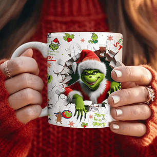 Tazón Navideño de El Grinch | Regalo Divertido para Navidad