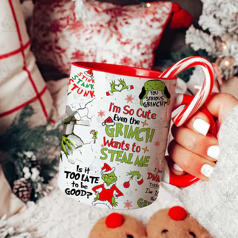 Tazón Navideño de El Grinch | Regalo Divertido para Navidad