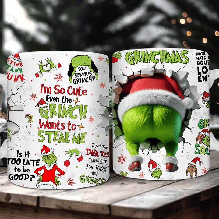 Tazón Navideño de El Grinch | Regalo Divertido para Navidad 3