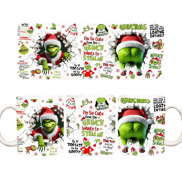 Tazón Navideño de El Grinch | Regalo Divertido para Navidad 4
