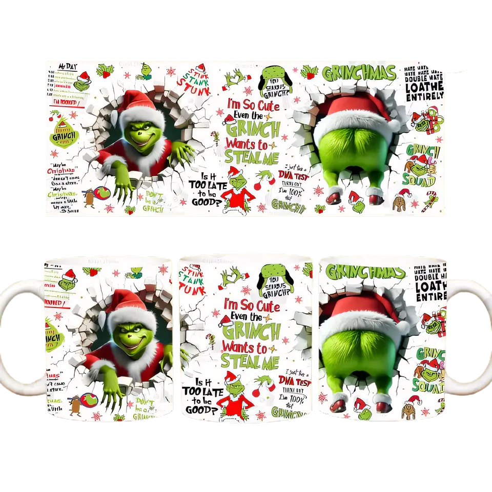 Tazón Navideño de El Grinch | Regalo Divertido para Navidad 4