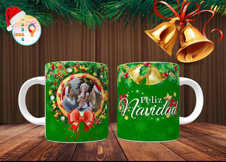 Tazones Navideños Personalizados con Foto - Regala Recuerdos Únicos 1