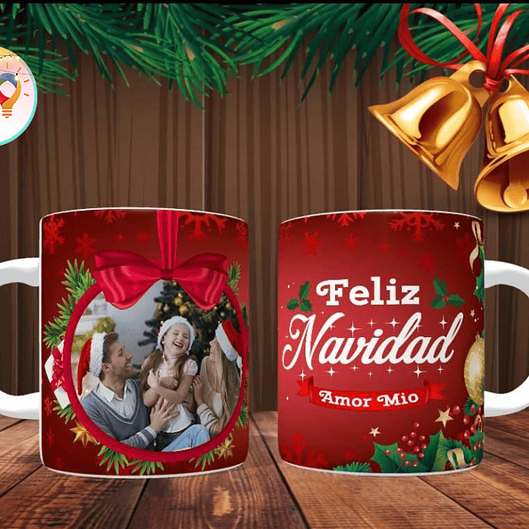 Tazones Navideños Personalizados con Foto - Regala Recuerdos Únicos 2