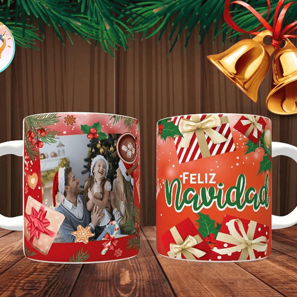 Tazones Navideños Personalizados con Foto - Regala Recuerdos Únicos 3