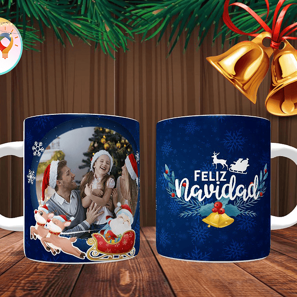 Tazones Navideños Personalizados con Foto - Regala Recuerdos Únicos 6