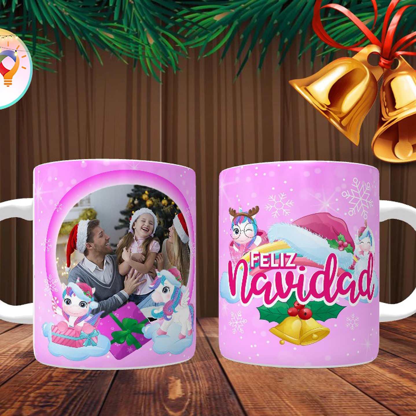 Tazones Navideños Personalizados con Foto - Regala Recuerdos Únicos 8