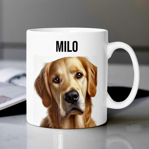 Tazón Personalizado con Foto y Nombre de tu Mascota - Regalo para navidad 🎄