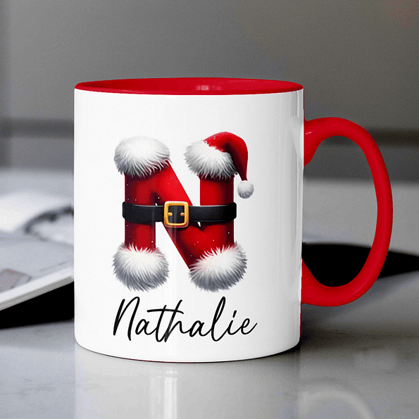Taza Personalizada con Nombre Navideño - Regalo Perfecto para Navidad 🎄 1