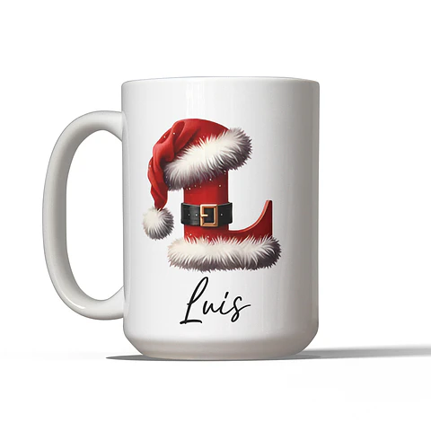 Taza Personalizada con Nombre Navideño - Regalo Perfecto para Navidad 🎄