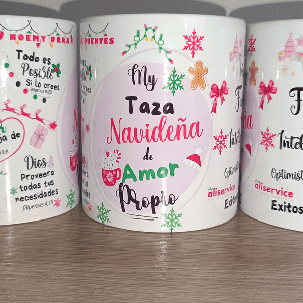 Mi Taza Navideña de amor propio | tazón Regalo Navideño 3
