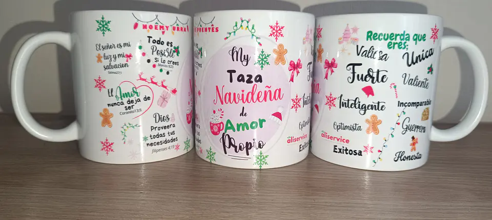 Mi Taza Navideña de amor propio | tazón Regalo Navideño 3