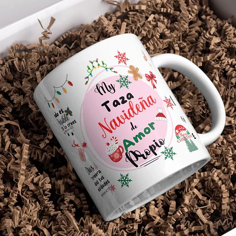 Mi Taza Navideña de amor propio | tazón Regalo Navideño