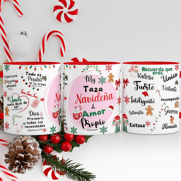 Mi Taza Navideña de amor propio | tazón Regalo Navideño 1