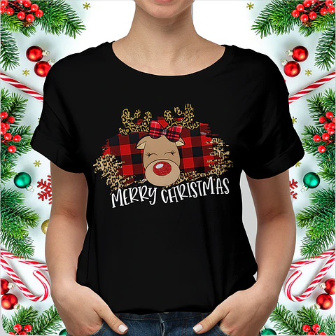 Polera Estampada 'Merry Christmas' – Perfecta para Navidad