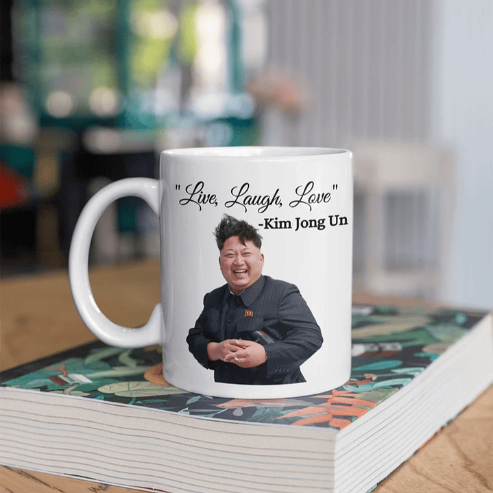 Tazón Meme Kim Jong Un - Diviértete con un Café Supremo 1