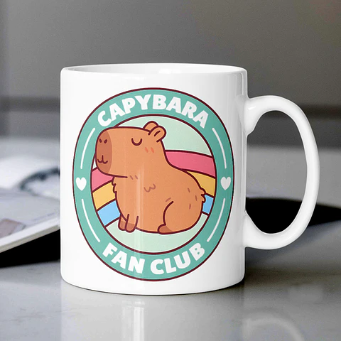 Tazón "Capibara Fan Club" - Perfecto para los amantes de los capibaras
