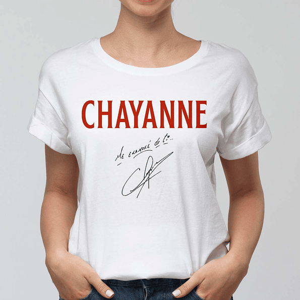 Polera Chayanne Diseño con Firma - Me Enamore de ti 1