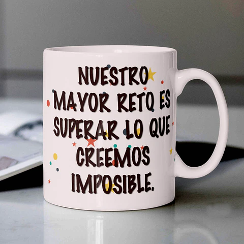 Tazón Inspirador Interestelar | "Superar lo Imposible"