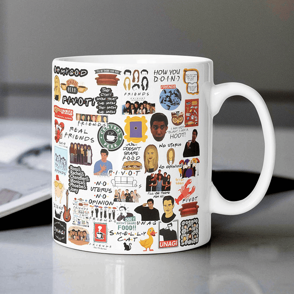 Tazón Friends - Mosaico de Momentos Icónicos 1