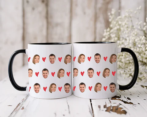 Tazón Personalizado con Fotos para Parejas - Regalo Único y Especial