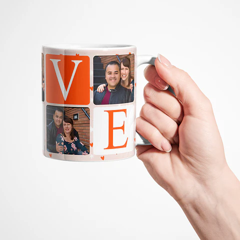 Tazón Personalizado con Fotos de Pareja | Regalo Perfecto para San Valentín