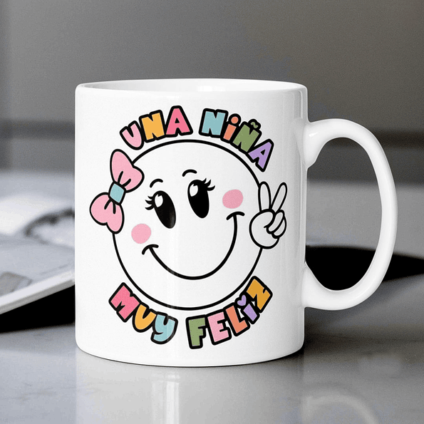Tazon Coquette Una Nina Muy Feliz 2