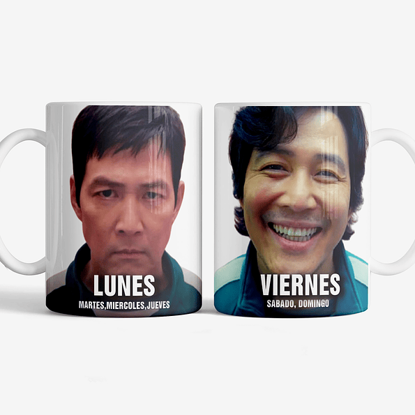 Tazon Taza Squid Game El Juego Del Calamar 2 3 Meme Para Te Y Cafe 1